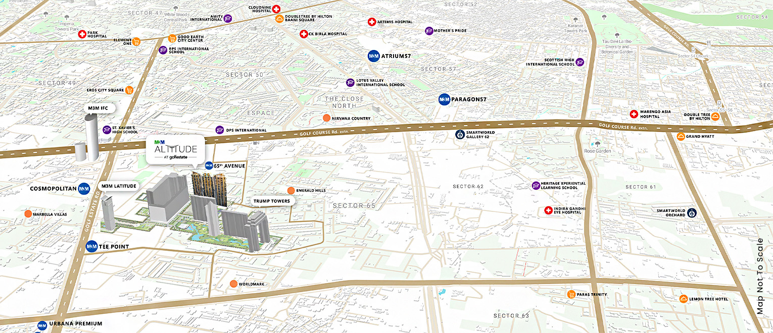 Smartworld Wellness Sector 67 location map